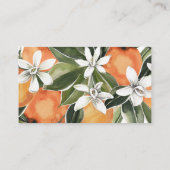 Waterverf Oranje Plaatskaart bloesems Plaatskaartje (Achterkant)