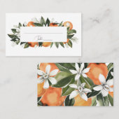 Waterverf Oranje Plaatskaart bloesems Plaatskaartje (Voorkant / Achterkant)