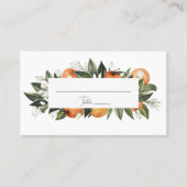 Waterverf Oranje Plaatskaart bloesems Plaatskaartje (Voorkant)