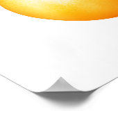 Waterverf Oranje Poster (Hoek)