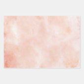 Waterverf Oranje rode strepen Inpakpapier Vel (Voorkant 2)