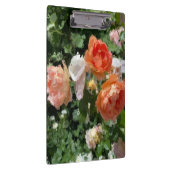 Waterverf Oranje Rozen Klembord (Rechts)
