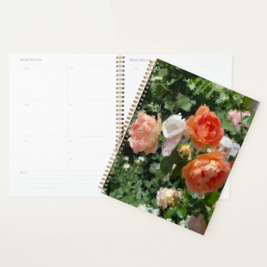 Waterverf Oranje Rozen Planner (Display)