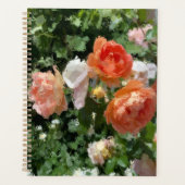 Waterverf Oranje Rozen Planner (Voorkant)
