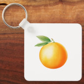 Waterverf Oranje Sleutelhanger (Voorkant)