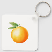 Waterverf Oranje Sleutelhanger (Achterkant)