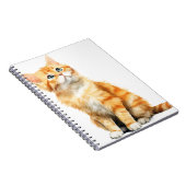 WATERVERF ORANJE TABBY CAT NOTITIEBOEK (Rechterzijde)