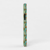 Waterverf Oranje Turquoise Botanisch Gepersonalise Case-Mate iPhone Case (Achterkant/rechts)