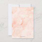 Waterverf Oranje Vrijgezellenfeest Bedankkaart (Achterkant)