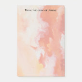 Waterverf Oranje wolken Post-it® Notes (Voorkant)