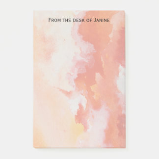 Waterverf Oranje wolken Post-it® Notes