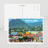 Waterverf Oranjestad, Aruba Briefkaart (Voorkant / Achterkant)