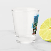 Waterverf Oranjestad, Aruba Shot Glas (Links)