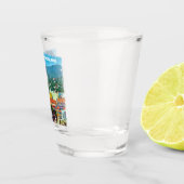 Waterverf Oranjestad, Aruba Shot Glas (Rechts)