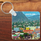 Waterverf Oranjestad, Aruba Sleutelhanger (Voorkant)