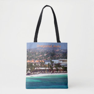 Waterverf Oranjestad Aruba Tote Bag
