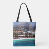 Waterverf Oranjestad Aruba Tote Bag (Achterkant)