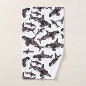 Waterverf Orca Bad Handdoek (Handdoek)