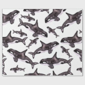 Waterverf Orca Cadeaupapier (Vlak)