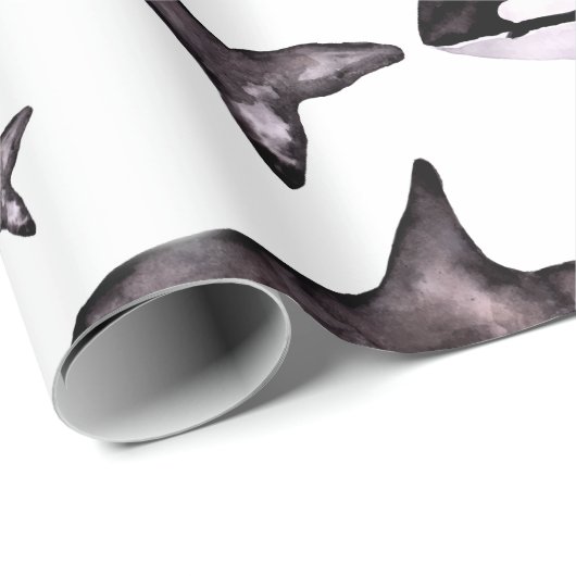 Waterverf Orca Cadeaupapier (Rol Hoek)