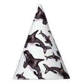 Waterverf Orca Feesthoedjes (Rechts)