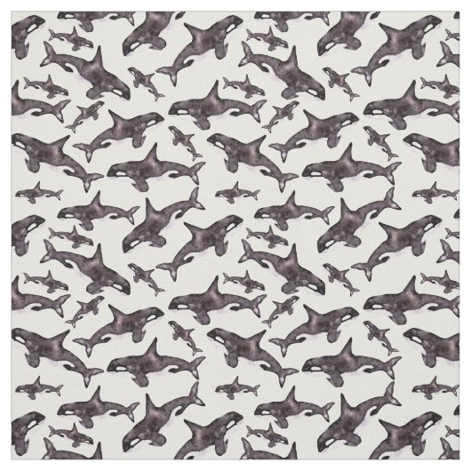 Waterverf Orca Stof (Swatch)