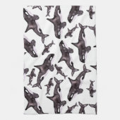 Waterverf Orca Theedoek (Verticaal)