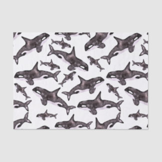 Waterverf Orca Tissuepapier