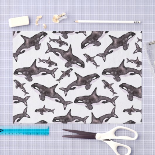 Waterverf Orca Tissuepapier (Craft)