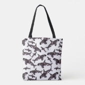Waterverf Orca Tote Bag (Achterkant)