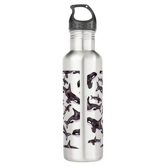 Waterverf Orca Waterfles (Achterkant)