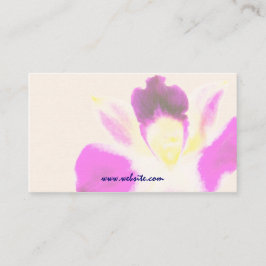 Waterverf Orchid Business Card-template Visitekaartje