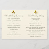 Waterverf - Orchid flower trouwprogramma (Achterkant)