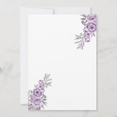 Waterverf Orchid Honeymoon Shower Uitnodiging (Achterkant)