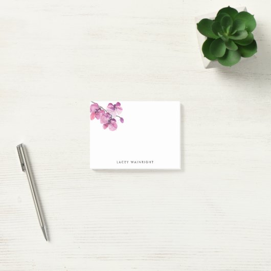 Waterverf Orchid Personal Stationery Post-it® Notes (Kantoor)