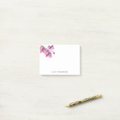 Waterverf Orchid Personal Stationery Post-it® Notes (Op bureau)