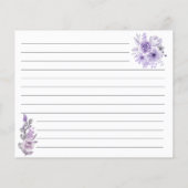 Waterverf Orchid Recipe-kaart Flyer (Achterkant)