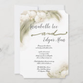 Waterverf Orchid Spray Weddenschap Kaart (Voorkant)