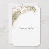 Waterverf Orchid Spray Weddenschap Kaart (Achterkant)