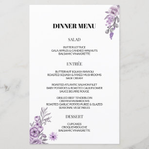 Waterverf Orchid Weddenrenmenu