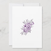 Waterverf orchidee bruiloft uitnodiging (Achterkant)