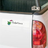 Waterverf orchidee Plant in mooie pot Bumpersticker (Op Truck)