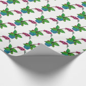 Waterverf orchidee Plant in mooie pot Cadeaupapier (Hoek)