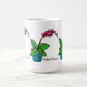 Waterverf orchidee Plant in mooie pot Koffiemok (Center)