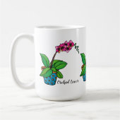 Waterverf orchidee Plant in mooie pot Koffiemok (Links)