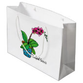 Waterverf orchidee Plant in mooie pot Large Cadeautasje (Achterkant Gekanteld)