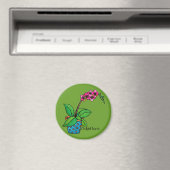 Waterverf orchidee Plant in mooie pot Magneet (Insitu (Vaatwasser))