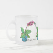 Waterverf orchidee Plant in mooie pot Matglas Koffiemok (Links)