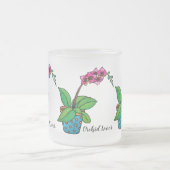 Waterverf orchidee Plant in mooie pot Matglas Koffiemok (Center)