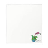 Waterverf orchidee Plant in mooie pot Notitieblok (Voorkant)